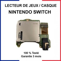 Lecteur cartouche de jeux Nintendo Switch / Prise jack (casque)