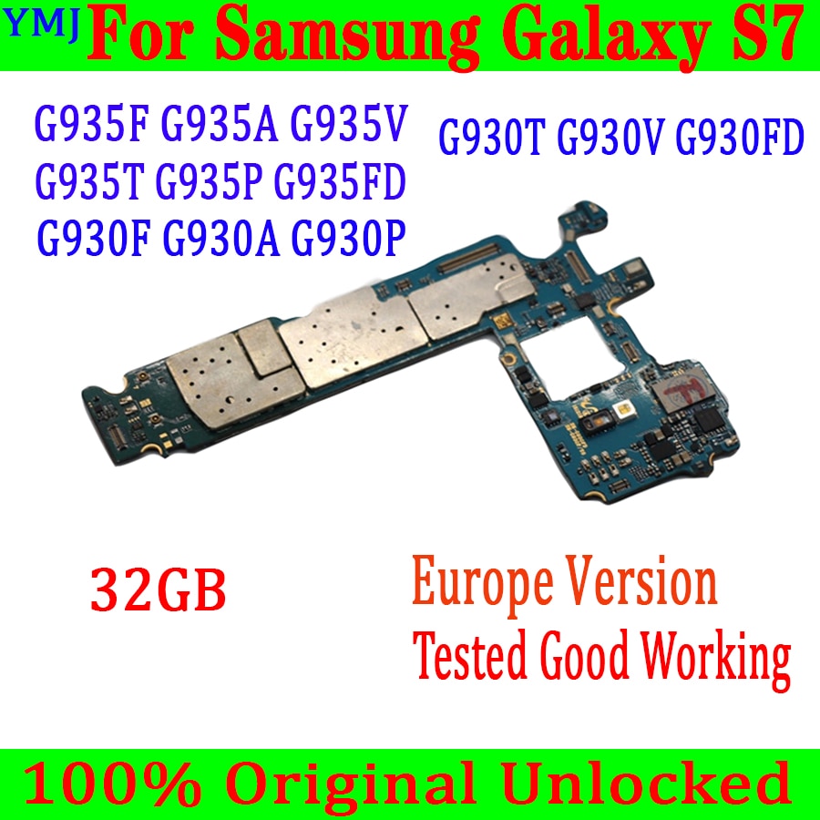 Carte mÃ¨re 32 go originale dÃ©bloquÃ©e avec systÃ¨me IOS, avec puces complÃ¨tes, pour Samsung Galaxy S7 G930F G930FD g930 v G935F G935FD