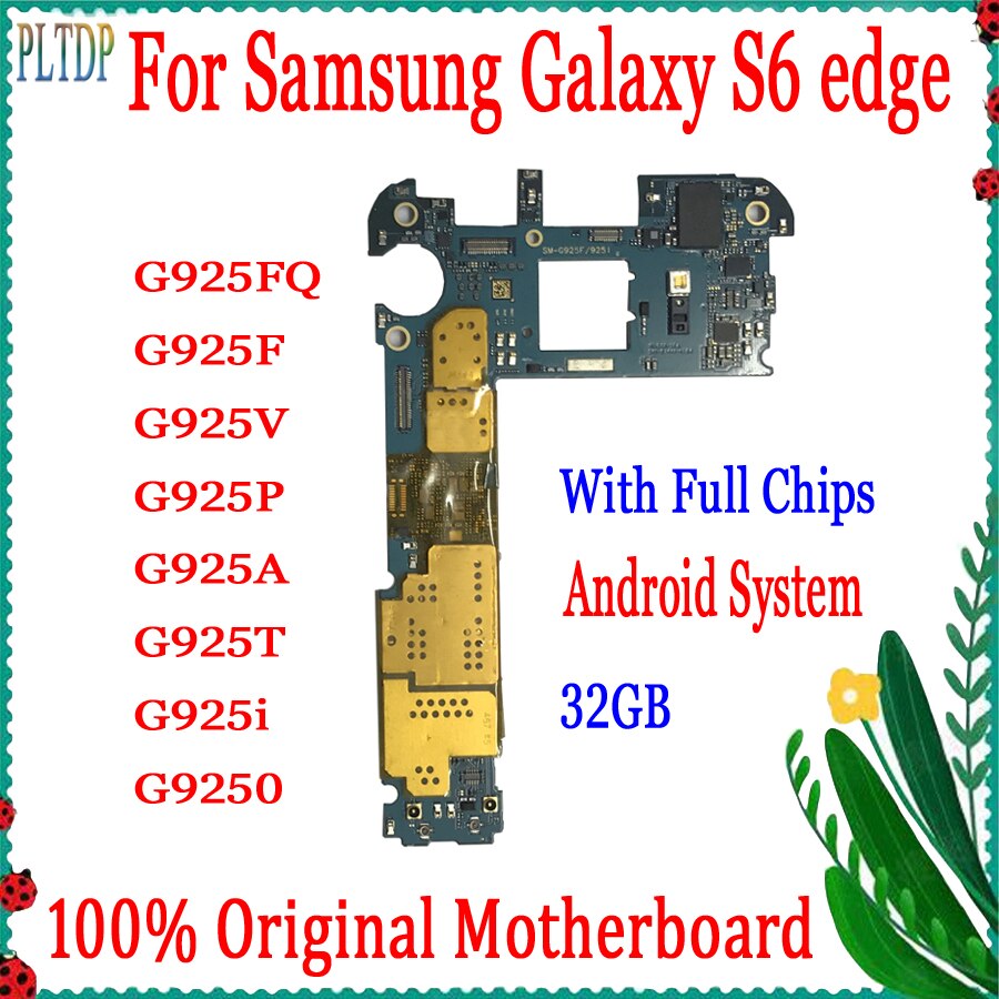 Carte mÃ¨re originale dÃ©bloquÃ©e pour Samsung Galaxy S6 Edge, pour modÃ¨les G925F, G925I, Android