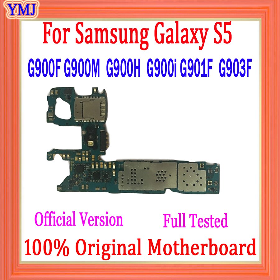 Carte mÃ¨re 100% originale pour Samsung Galaxy S5 G900F G900M G900H G900I G901F G903F, fonctionnelle, dÃ©bloquÃ©e en usine