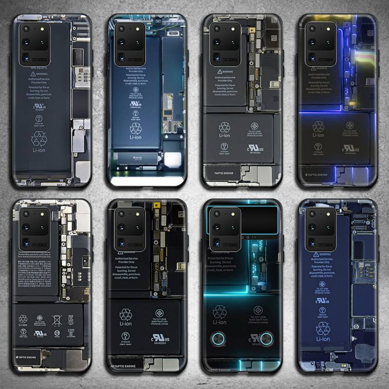 Coque de tÃ©lÃ©phone Samsung, Circuit imprimÃ©, carte mÃ¨re, Ã©tui pour Galaxy S21 Plus Ultra S20 FE M11 S8 S9 plus S10 5G lite 2020