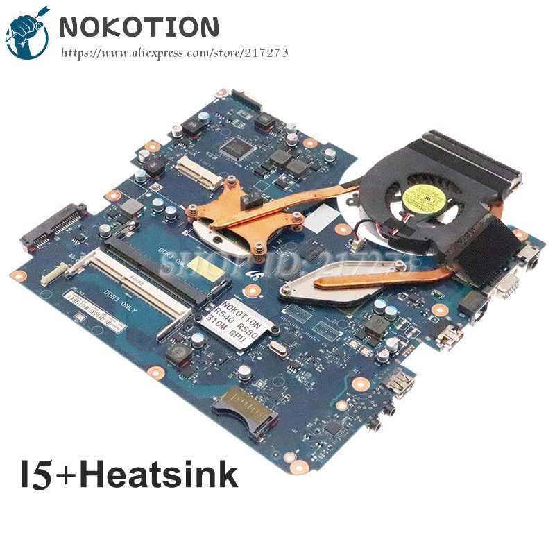 NOKOTION â carte mÃ¨re BREMEN-M pour Samsung R580 NP-R580, I5 +, radiateur, ordinateur portable, au lieu de Samsung R540 NP-R540 R530