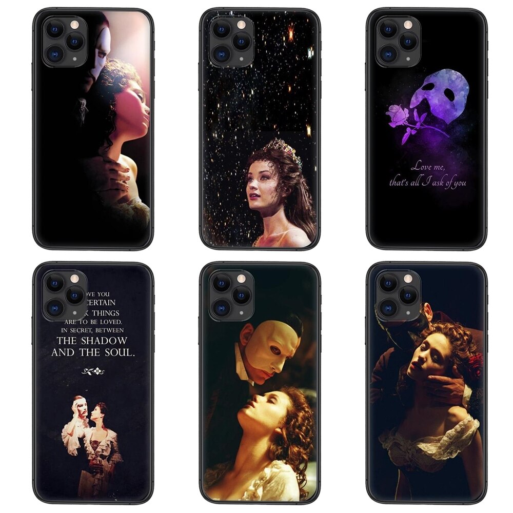 Coque de protection pour Xioami Redmi Note 10 Pro, 5G, 9, 9S, 9T Max, 8, 7, 6, 5, 4 Pro Max, le fantÃ´me de l'opÃ©ra