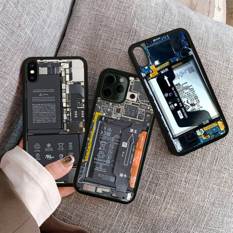 Coque PC de haute qualitÃ© avec Circuit imprimÃ©, pour Samsung S9, S10, S20 Plus, S21, S30 Ultra, S7, S8, S10e, Note 9 20