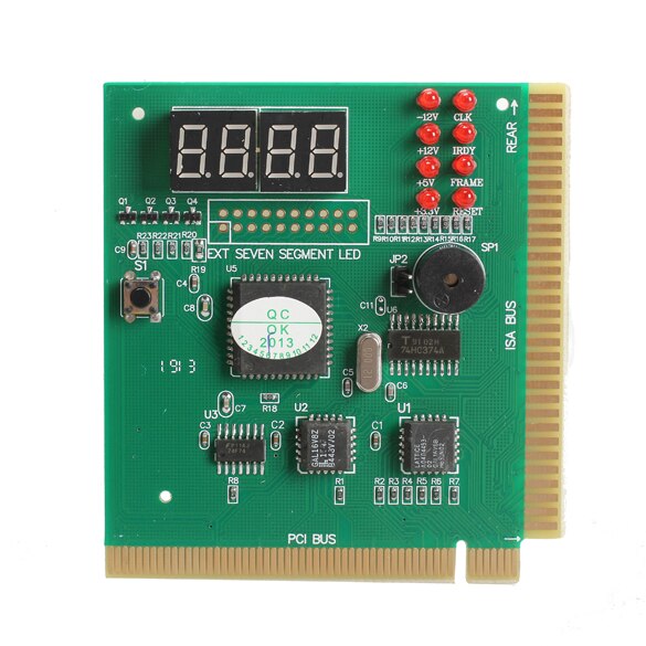 Affichage LCD Ã  4 chiffres, carte de Diagnostic principale avec cÃ¢ble ruban, carte mÃ¨re, analyseur d'ordinateur, carte PCI