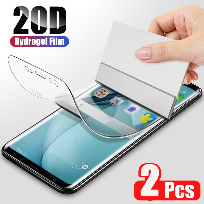 Film de protection d'Ã©cran en Hydrogel souple 20D, 2 piÃ¨ces, pour Samsung Galaxy S21 S20 S10 S8 S9 Plus Note 20 10 9 Plus S21 Ultra 5G