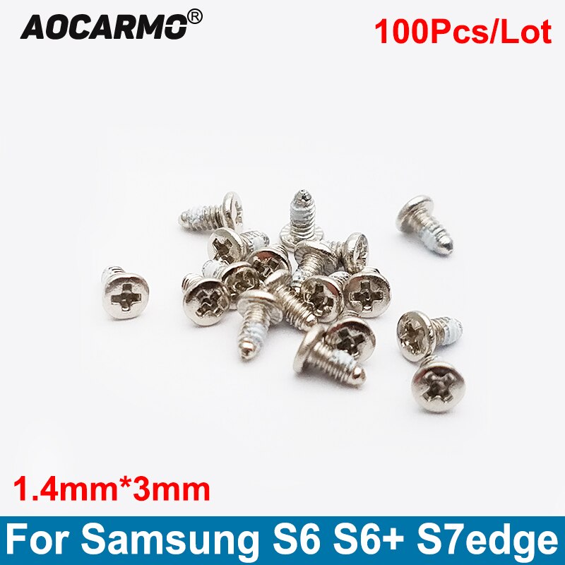 Aocarmo â vis de remplacement pour cadre de carte mÃ¨re, 100x1.4mm, pour Samsung Galaxy S6 S7 Edge Plus S6 +, 3.0 piÃ¨ces/lot