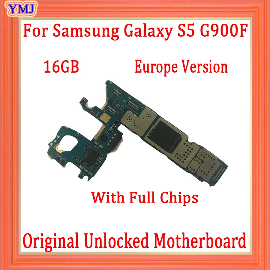 Carte mÃ¨re 16 go originale dÃ©bloquÃ©e pour Samsung Galaxy S5 G900F, avec puces complÃ¨tes, Version europÃ©enne, livraison gratuite