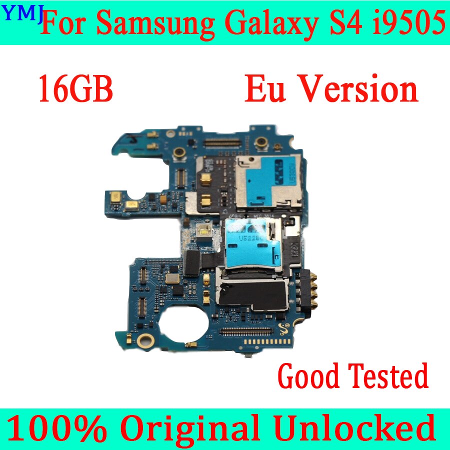 Carte mÃ¨re 16 go originale dÃ©bloquÃ©e pour Samsung Galaxy S4 i9500, avec systÃ¨me Android, circuit imprimÃ© principal, livraison gratuite