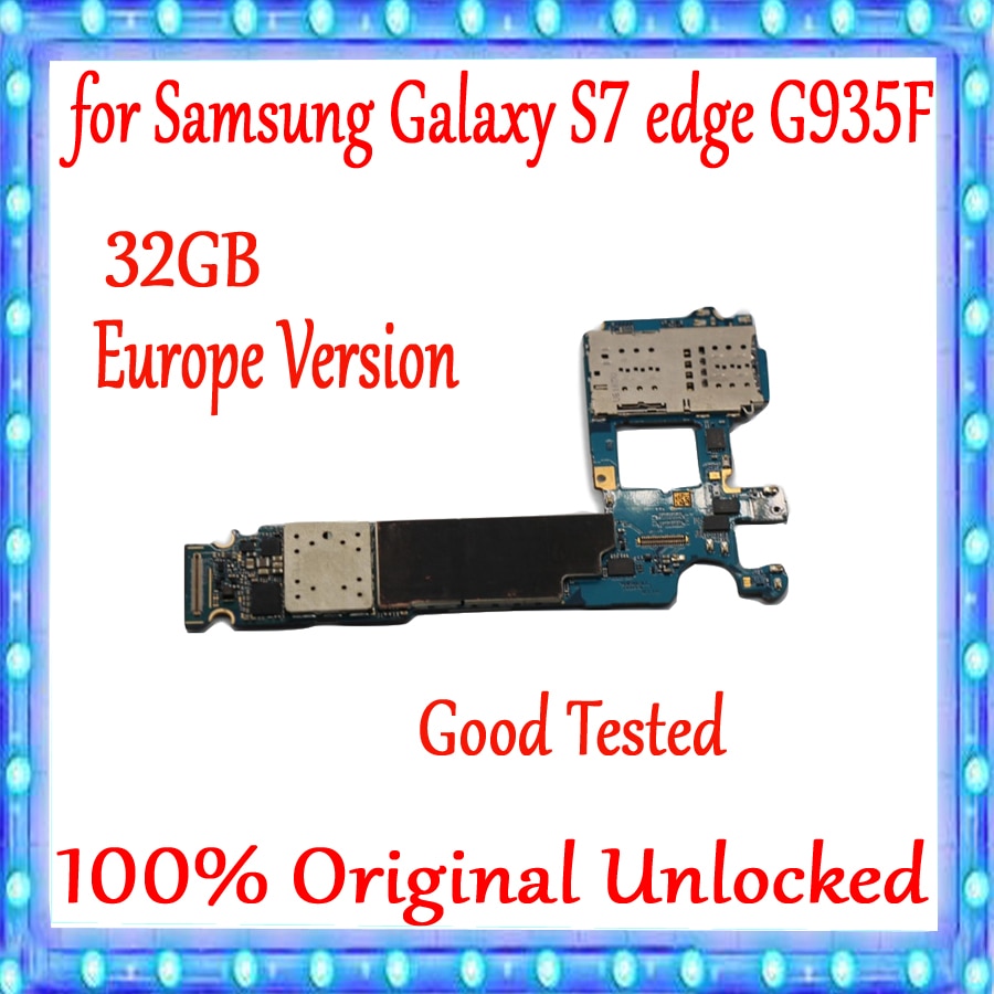 Carte mÃ¨re originale dÃ©bloquÃ©e pour Samsung Galaxy S7 edge, G935F, G935F, G930F, G930FD, avec puces, fonctionnelle, Europe Ver