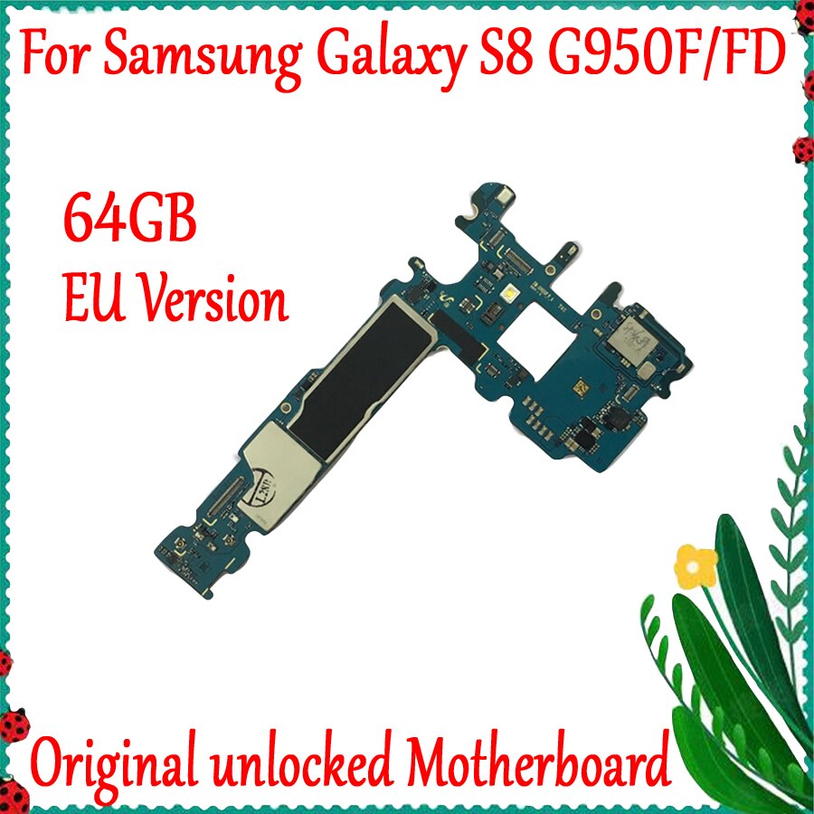 Carte mÃ¨re 64 go 100% originale dÃ©bloquÃ©e pour Samsung Galaxy S8 G950U G950F G950FD G955U G955F G955FD avec puces