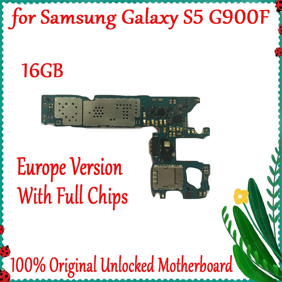 Carte mÃ¨re 16 go originale dÃ©bloquÃ©e pour Samsung Galaxy S5 G900F, avec systÃ¨me Android, Version europÃ©enne