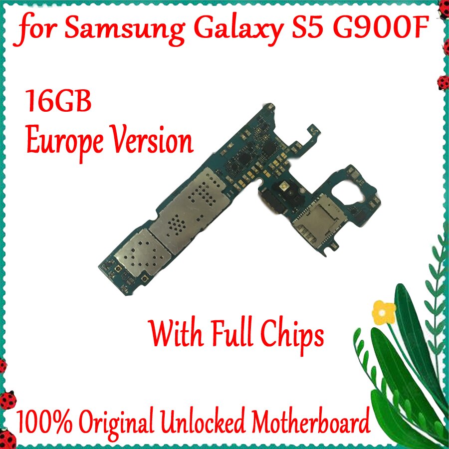 Carte mÃ¨re 16 go originale dÃ©bloquÃ©e pour Samsung Galaxy S5 G900F, avec systÃ¨me Android, Logic board, Version EU