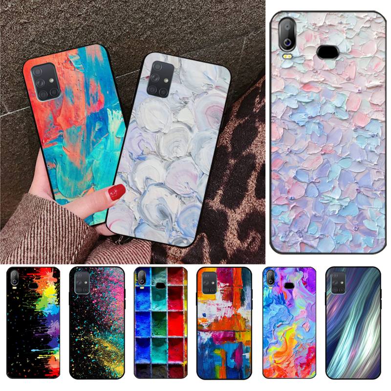 CUTEWANAN â coque de tÃ©lÃ©phone portable avec peinture pigmentÃ©e, pour Samsung A10 A20 A30 A40 A50 A70 A71 A51 A6 A8 2018