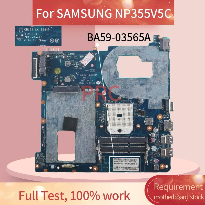 Carte mÃ¨re BA59-03565A AMD DDR3 pour SAMSUNG, pour ordinateur portable, LA-8864P